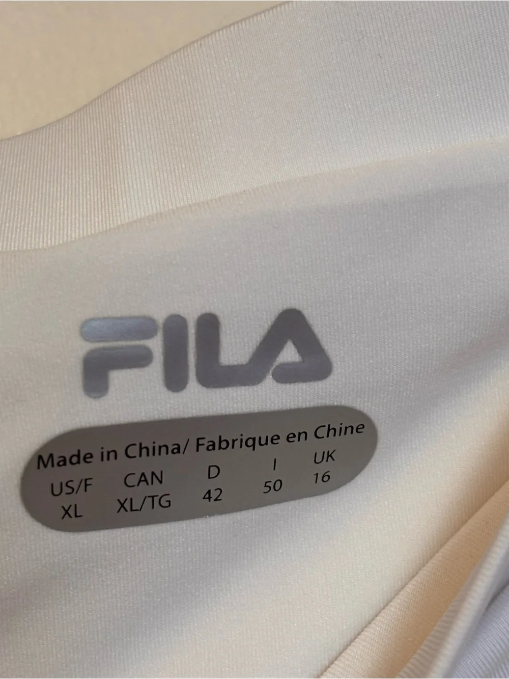 FILA White Pleated Tennis Mini Skirt